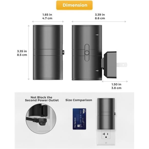LED Night Light Plug in, Modern Night Lights Plug into Wall, Dusk to Dawn Sensor - Picture 4 of 7